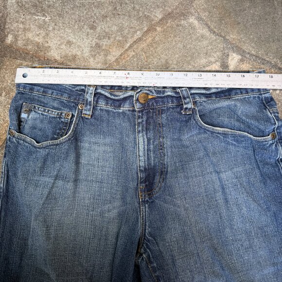 LL Cool J Mens 34 Denim Shorts Baggy Y2K Hip Hop Streetwear Jorts - Picture 6 of 14